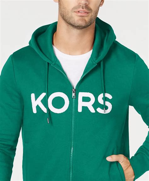 michael kors mens fleece zip-up hoodie